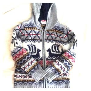 Hanna Anderson boys  wool blend jacket 6-7 y old